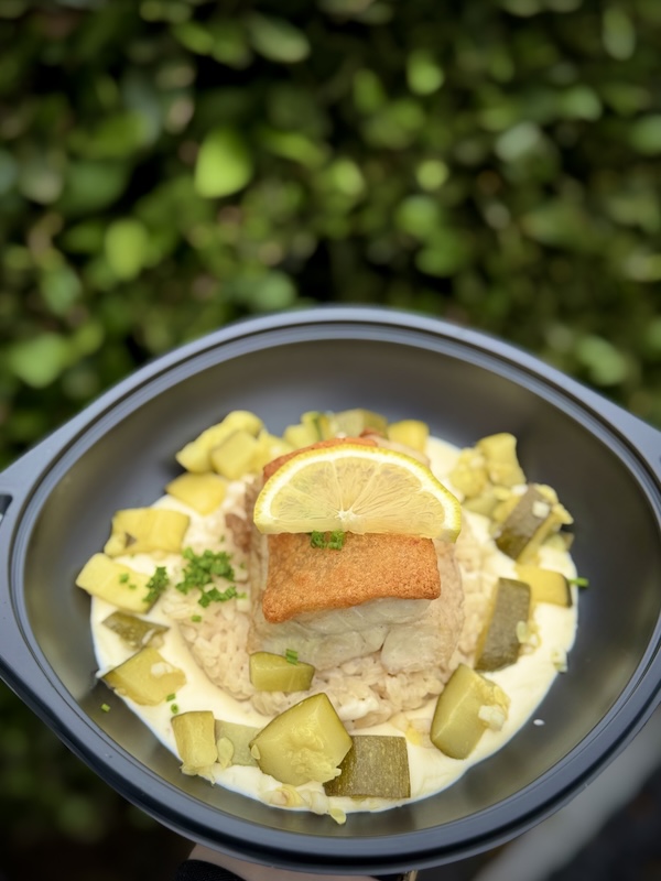Dos de lieu noir en croute de parmesan 
